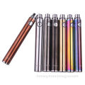 2014 most popular vacuum coating evod battery haha with micro 5pin USB passthrough port